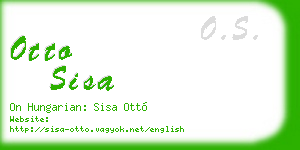 otto sisa business card