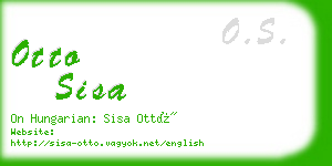 otto sisa business card